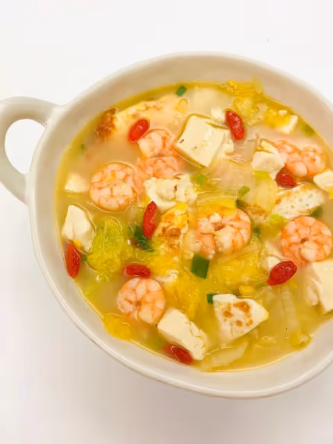 蝦仁白菜豆腐減脂湯