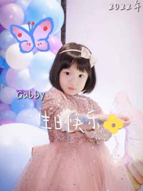 王祖藍夫婦為女兒舉辦生日派對，4歲姐姐和2歲妹妹繼承媽媽高顏值