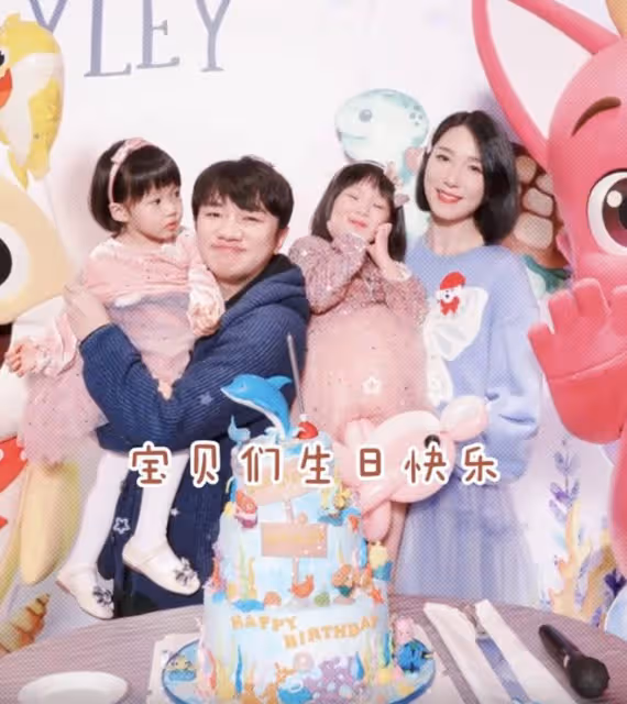 王祖藍夫婦為女兒舉辦生日派對，4歲姐姐和2歲妹妹繼承媽媽高顏值