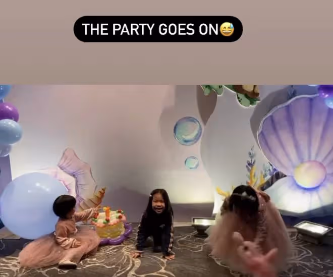 王祖藍夫婦為女兒舉辦生日派對，4歲姐姐和2歲妹妹繼承媽媽高顏值