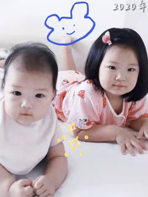 王祖藍夫婦為女兒舉辦生日派對，4歲姐姐和2歲妹妹繼承媽媽高顏值