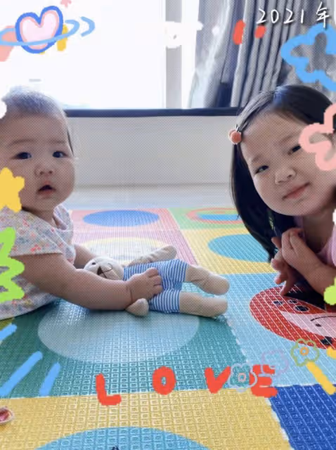 王祖藍夫婦為女兒舉辦生日派對，4歲姐姐和2歲妹妹繼承媽媽高顏值