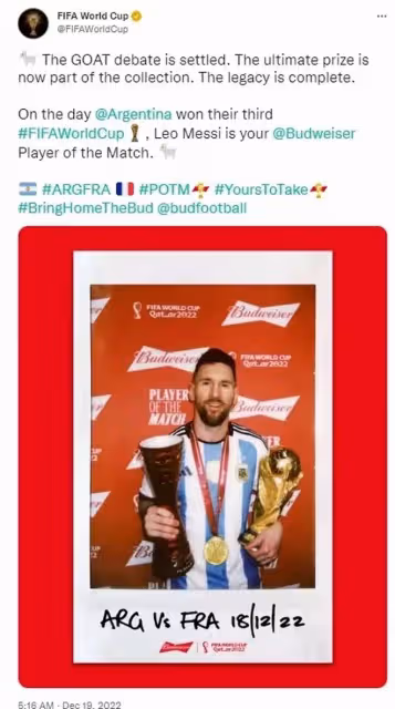 阿根廷奪冠梅西加冕球王，拿下大力神杯沒流淚的他，曾哭過3次