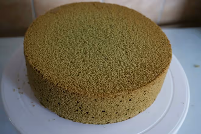 八寸抹茶戚風蛋糕