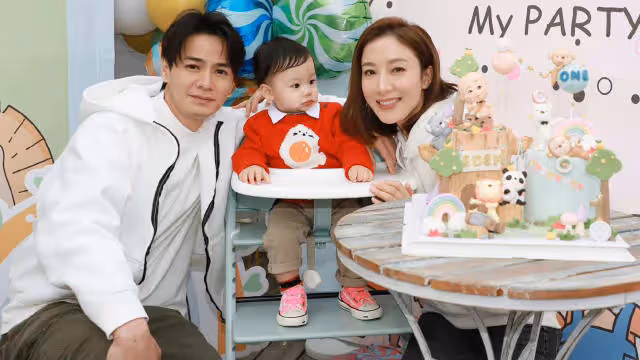 慶愛兒周歲生日 　羅子溢、楊茜堯曬子女萌照