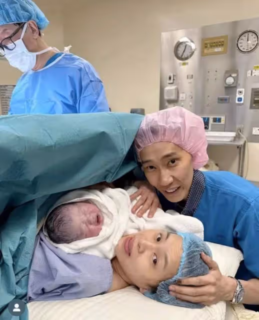 40歲李宗偉官宣三胎得子，陪妻子進產房超暖，臉頰凹陷瘦成皮包骨