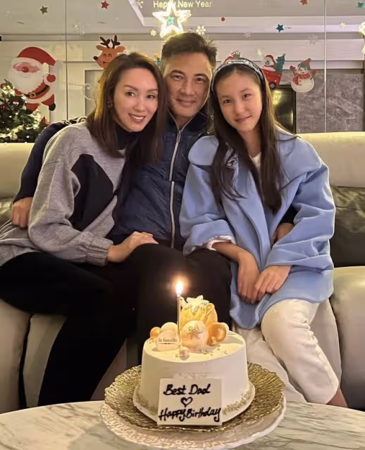 林文龍女兒曬全家福為爸爸慶生,郭可盈評論區送飛吻,甜蜜秀恩愛