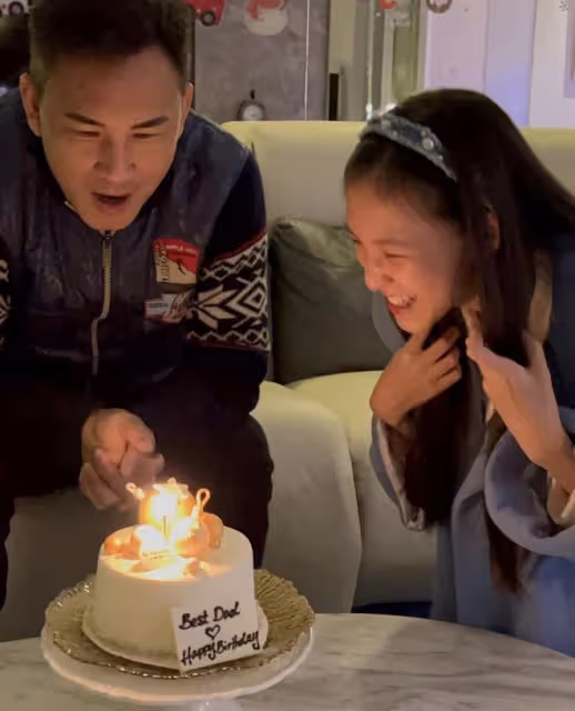 林文龍女兒曬全家福為爸爸慶生,郭可盈評論區送飛吻,甜蜜秀恩愛