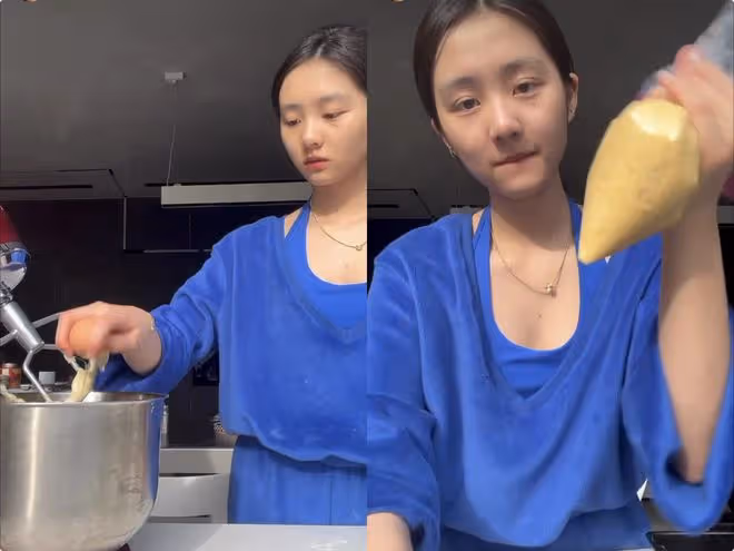 多多為9歲妹妹做泡芙慶生,繼承媽媽孫莉高顏值,穿搭成熟惹爭議
