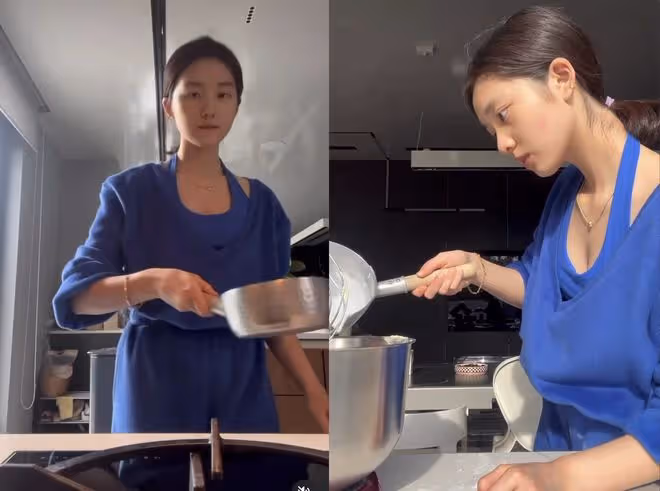 多多為9歲妹妹做泡芙慶生,繼承媽媽孫莉高顏值,穿搭成熟惹爭議