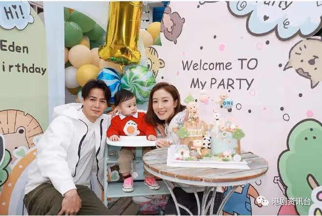 洪永城囡囡1歲生日到主題樂園慶祝!羅子溢貼溫馨全家福