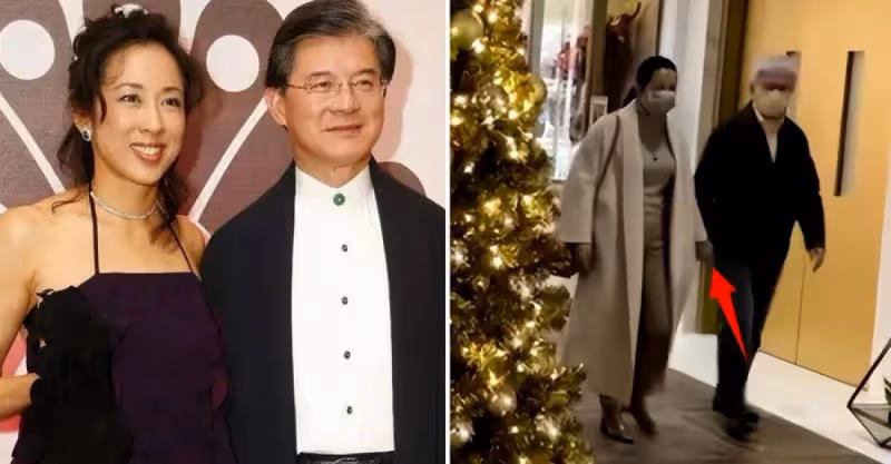 64歲朱玲玲與富豪老公牽手逛街，朱玲玲保養好氣質不輸兒媳郭晶晶