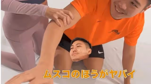 寢技教學「明日花 VS 朝倉海」，兩位都是動作高手
