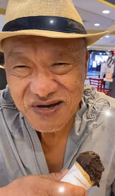 老戲骨凌峰泰國養老，77歲愛吃雪糕身體好，與小18歲妻子已斷聯
