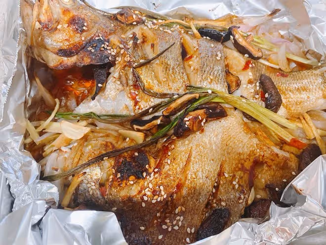 很香的孜然烤魚（烤箱版）