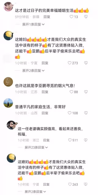 海哈金喜帶女兒裝飾聖誕樹，李亞鵬把孩子扛肩膀，網友贊有煙火氣