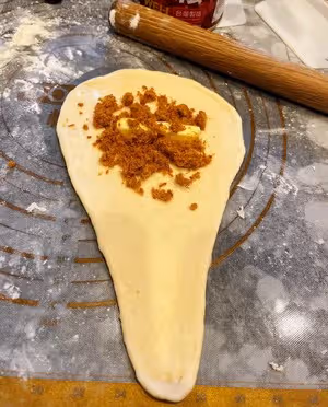 黃油肉鬆卷🥐快速免揉無需手套膜