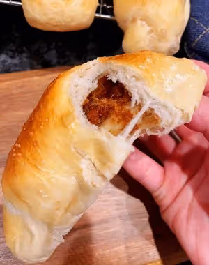 黃油肉鬆卷🥐快速免揉無需手套膜