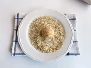 免油炸！秋日小甜品👉糯嘰嘰的南瓜芝麻球！