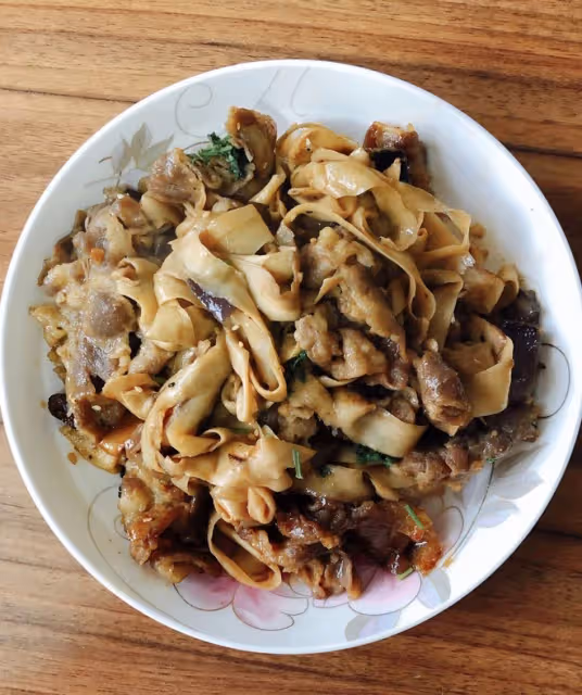 杏鮑菇炒肥牛肉片