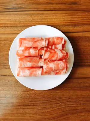 杏鮑菇炒肥牛肉片
