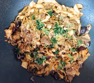 杏鮑菇炒肥牛肉片