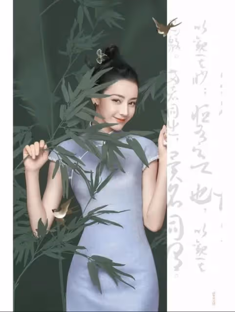 安慕希又給粉絲們送上了熱巴美圖福利 ,安慕希你是懂選代言人的