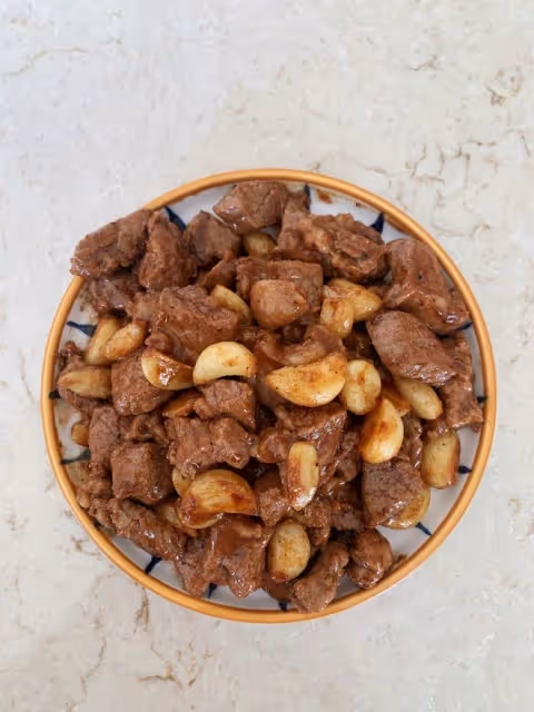 蒜香牛排粒