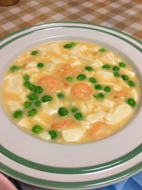 蝦仁豌豆豆腐羹