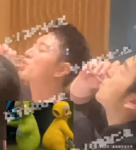 賈乃亮雷佳音深夜聚會，臉色泛紅顯醉意，把酒言歡好快活