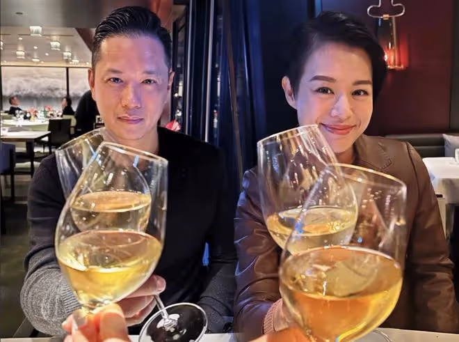 胡杏兒夫婦慶祝結婚7周年,發文互送飛吻,撇下3個孩子過二人世界