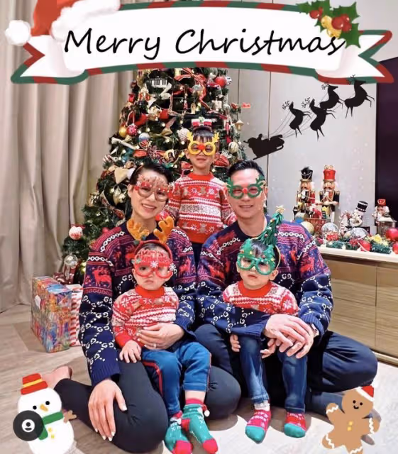 胡杏兒夫婦慶祝結婚7周年,發文互送飛吻,撇下3個孩子過二人世界