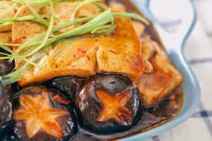 香菇燜豆腐（比肉還好吃）