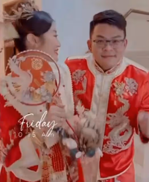 恭喜!32歲童星穿中式婚服出嫁,戴金色發冠顯貴氣,稱嫁給了愛情