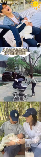 海哈金喜首曬產女視頻，在產房拍全家福，李亞鵬接李嫣回國超幸福