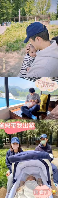 海哈金喜首曬產女視頻，在產房拍全家福，李亞鵬接李嫣回國超幸福