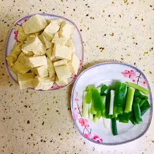 蔥燒凍豆腐