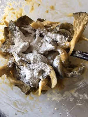 簡單的炸平菇蘑菇（空氣炸鍋）