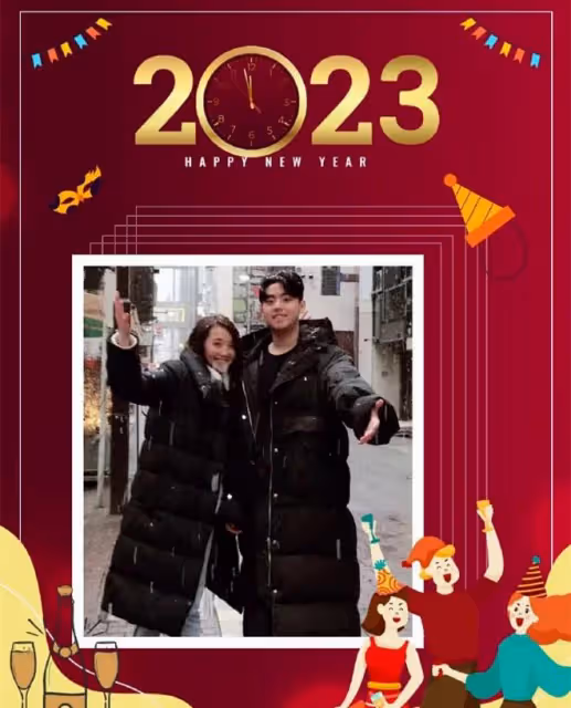 張智霖初戀一家三口迎新年！18歲兒子太像媽，55歲演員老公仍帥氣