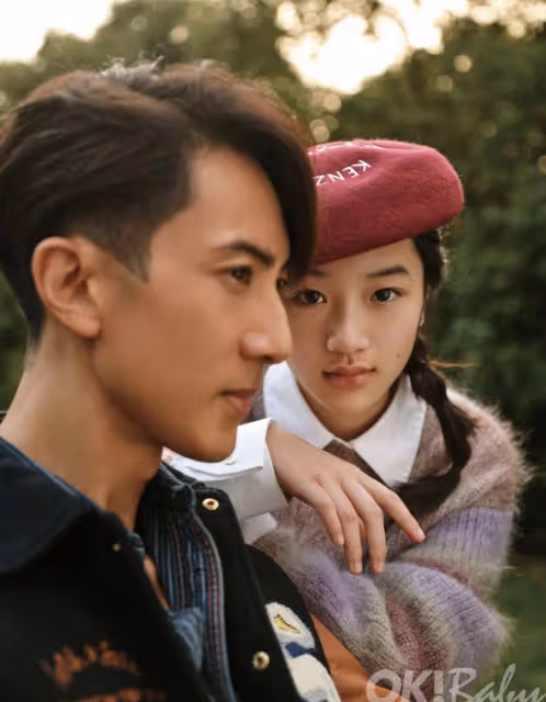 吳尊帶兒女拍雜誌封面，12歲NeiNei身高直追爸爸，父女同框像兄妹