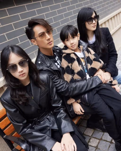 吳尊帶兒女拍雜誌封面，12歲NeiNei身高直追爸爸，父女同框像兄妹