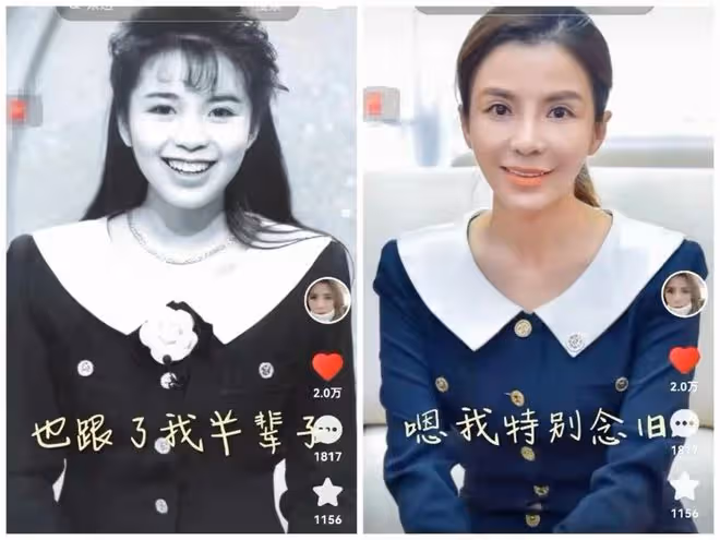 49歲朱迅現身蒼蠅小館,寒風中站著吃12元肉夾饃,濃妝艷抹無人識