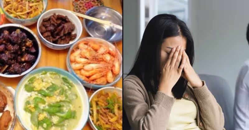我挺孕肚做16口的家宴，一下倒了3袋鹽，婆婆摔了盤子老公掀了飯桌，對我大駡