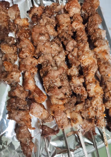 堪比燒烤店裡的羊肉串！