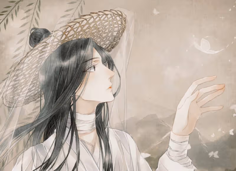天官賜福：謝憐化身書法老師，花城演示「鬼畫符」，表示好看