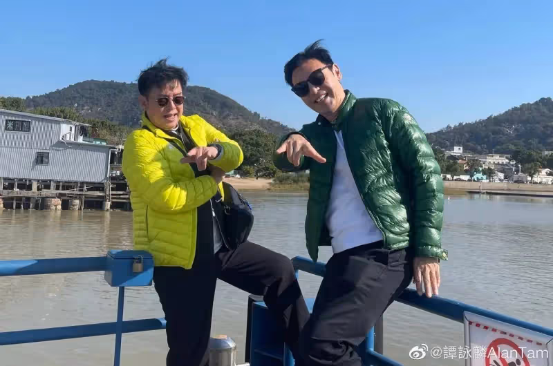 曾志偉被偶遇：又瘦又矮頭髮花白威風不起來，與譚詠麟相差甚遠