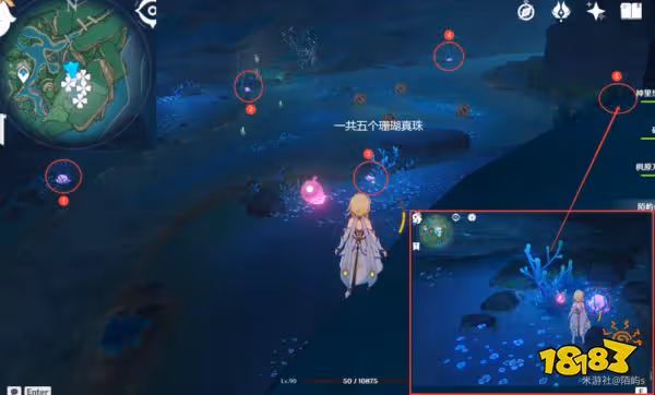 原神珊瑚真珠採集分布圖 珊瑚真珠速刷路線大全