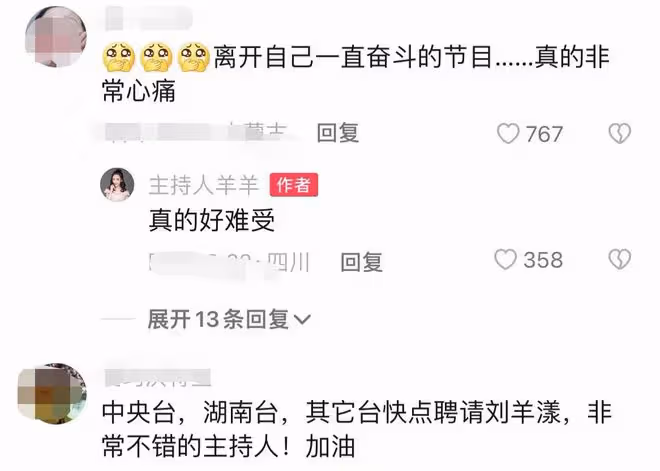 衛視美女主持劉羊漾新年失業！最後錄製崩潰大哭，廣電工作已15年