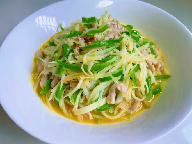 【水中人參】青椒茭白榨菜肉絲