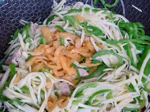 【水中人參】青椒茭白榨菜肉絲